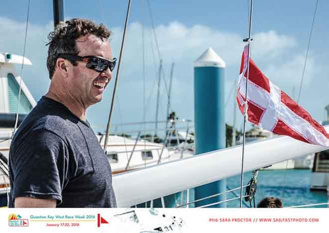 Due to the blustery conditions, Mike Beasley had to wait another day to sail his GP 26 at Quantum Key West 2016  © Sara Proctor