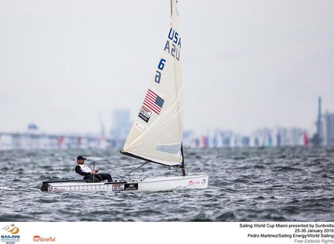 Caleb Paine - 2016 ISAF Sailing World Cup - Miami © Pedro Martinez / Sailing Energy http://www.sailingenergy.com/