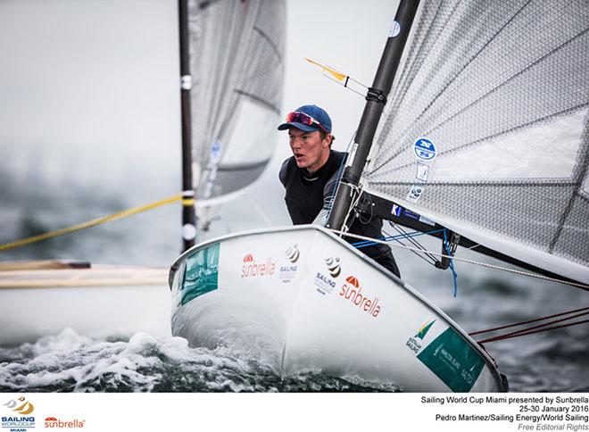 Jake Lilley - 2016 ISAF Sailing World Cup - Miami © Pedro Martinez / Sailing Energy http://www.sailingenergy.com/