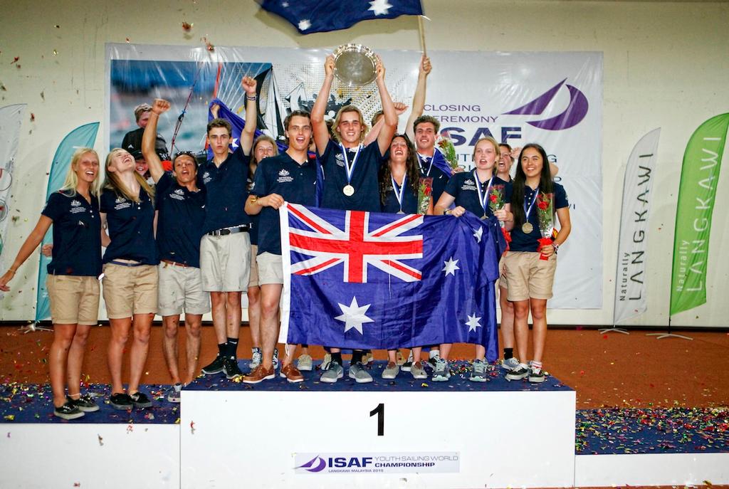 Closing Ceremony, 2015 Youth Sailing World Championships,
Langkawi, Malaysia photo copyright Christophe Launay taken at  and featuring the  class