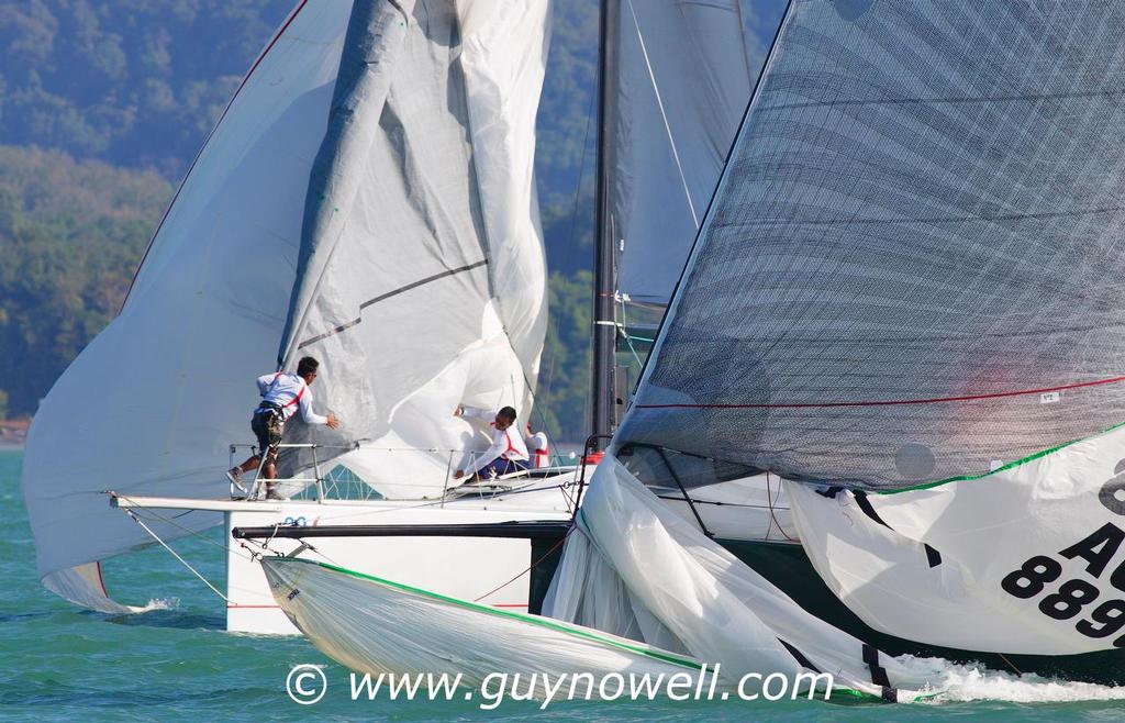 Probably not planned. Royal Langkawi International Regatta 2016. © Guy Nowell http://www.guynowell.com