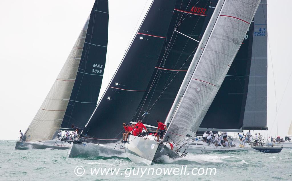 Millennium Racing, bow down on the start line. Royal Langkawi International Regatta 2016. © Guy Nowell http://www.guynowell.com