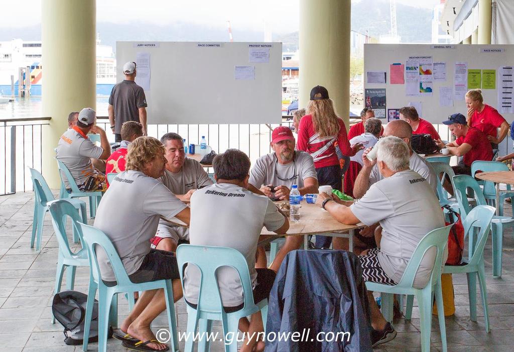 ReKering Dream planning the next campaign. Royal Langkawi International Regatta 2016. © Guy Nowell http://www.guynowell.com