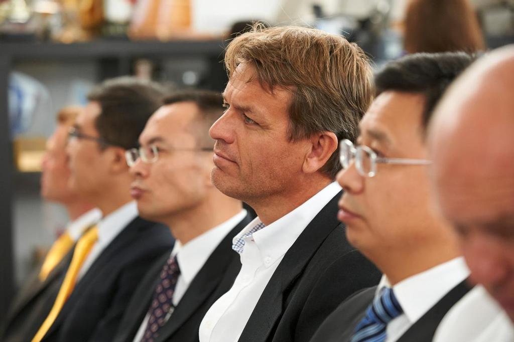 June 26, 2014. Press conference Dongfeng Race Team in Lorient, France: Knut Frostad, CEO Volvo Ocean Race © Volvo Ocean Race http://www.volvooceanrace.com