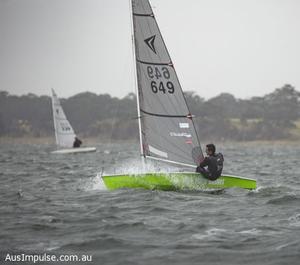 Matt DRAPER powering upwind for 7th Overall photo copyright Marina Hobbs taken at  and featuring the  class