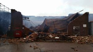 January 26, 2016 - Isle of Wight fire - Images from IoW Radio photo copyright SW taken at  and featuring the  class