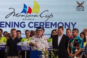 His Royal Highness Sultan Ibrahim Ismail Ibni Almarhum Sultan Iskandar officiating the Monsoon Cup at the Opening Ceremony photo copyright  Robert Hajduk / WMRT taken at  and featuring the  class