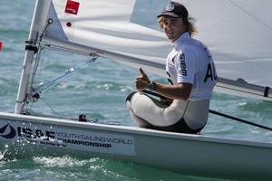 Alistair Young(AUS) - 2015 ISAF Youth Sailing World Championship photo copyright Christophe Launay taken at  and featuring the  class