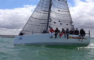 Vindaloo approaching Geelong photo copyright Crosbie Lorimer http://www.crosbielorimer.com taken at  and featuring the  class