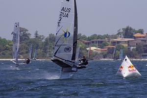 Josh Mcknight photo copyright  Rick Steuart / Perth Sailing Photography http://perthsailingphotography.weebly.com/ taken at  and featuring the  class