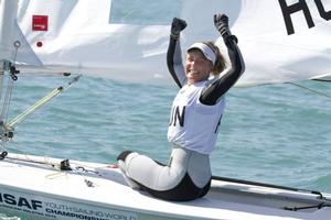 Maria Erdi(HUN) - 2015 ISAF Youth Sailing World Championship photo copyright Christophe Launay taken at  and featuring the  class