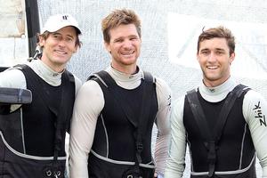 NSW champions for 2015-2016  (left to right) Michael Coxon Trent Barnabas Dave O'Connor photo copyright Frank Quealey taken at  and featuring the  class