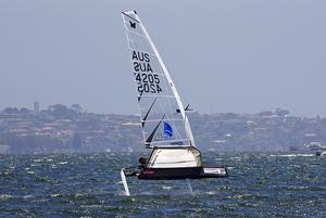 Steve Thomas photo copyright  Rick Steuart / Perth Sailing Photography http://perthsailingphotography.weebly.com/ taken at  and featuring the  class