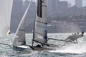 Thurlow's crew head for the finish line during the NSW Championship photo copyright Frank Quealey taken at  and featuring the  class