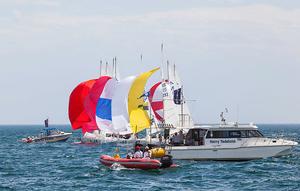 Spare a thought - just one of the many collections the volunteers have to sort through for accurate results. - 2016 Etchells Australian Championship photo copyright  John Curnow taken at  and featuring the  class