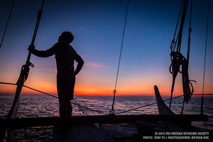 The crew is careful to plot a course that allows the canoe to reach its destination by sailing downwind, which saves time and energy. photo copyright Bryson Hoe taken at  and featuring the  class