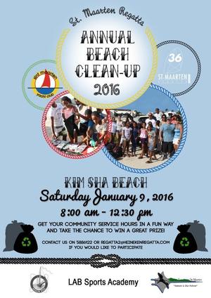 Beach Clean-Up - St. Maarten Regatta photo copyright David Hearsum taken at  and featuring the  class