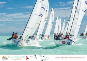 J/70's are the largest class at the event: 54 entries photo copyright Sara Proctor taken at  and featuring the  class