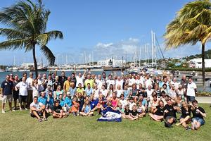 The crews of World ARC 2016-2017 in Saint Lucia photo copyright WCC / Lucia Ivanissevich taken at  and featuring the  class