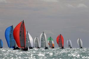 J/70's downwind photo copyright  Max Ranchi Photography http://www.maxranchi.com taken at  and featuring the  class