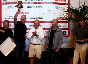 Doug DeVos accepts the Outstanding Contribution to Sailing Award photo copyright Max Ranchi, Quantum Key West taken at  and featuring the  class