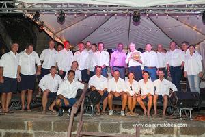 Senator Chet Greene with Corsairs Class winner 112ft Baltic, Nilaya photo copyright www.clairematches.com taken at  and featuring the  class