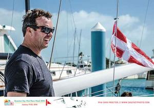 Due to the blustery conditions, Mike Beasley had to wait another day to sail his GP 26 at Quantum Key West 2016 photo copyright Sara Proctor taken at  and featuring the  class