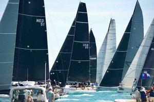 Crowded start at Quantum Key West 2015 photo copyright Dobbs Davis taken at  and featuring the  class