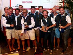 The Teamwork team winning the ORC 1 Class trophy photo copyright Max Ranchi, Quantum Key West taken at  and featuring the  class