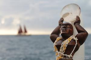 ``We lost our techniques of navigation several centuries ago, when our people stopped traveling,`` Baybayan says, referring to the Westernization of island cultures. photo copyright Aina Paiki taken at  and featuring the  class