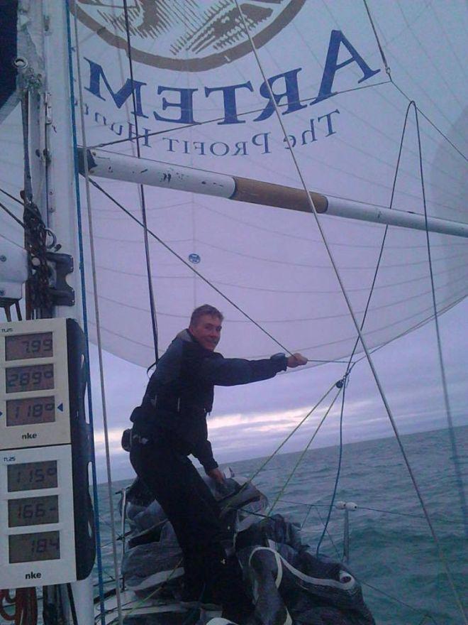 2016 Rookies Will Harris, Hugh Brayshaw and Mary Rook have been hard at work in Lorient, training for their first competitive solo race on 17th March - the Solo Concarneau Trophée Guy Cotten © Artemis Offshore Academy