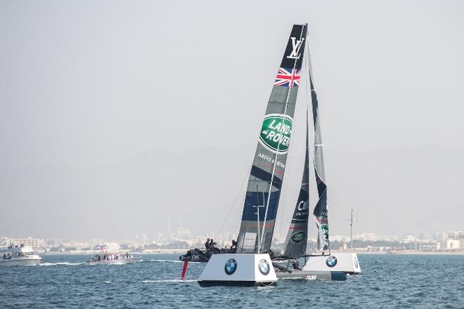 Ben Ainslie charges to the top in Oman - 2016 Louis Vuitton America’s Cup World Series © Ricardo Pinto http://www.americascup.com