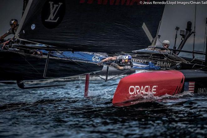 Practice race - Louis Vuitton America's Cup World Series Oman 2016. © Jesus Renedo/LIoyd Images/Oman Sail