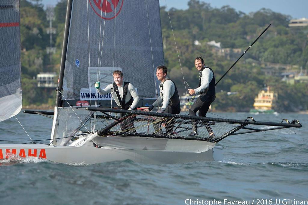 All smiles at the finish - Yamaha - Race 2 - JJ Giltinan Trophy © Christophe Favreau http://christophefavreau.photoshelter.com/