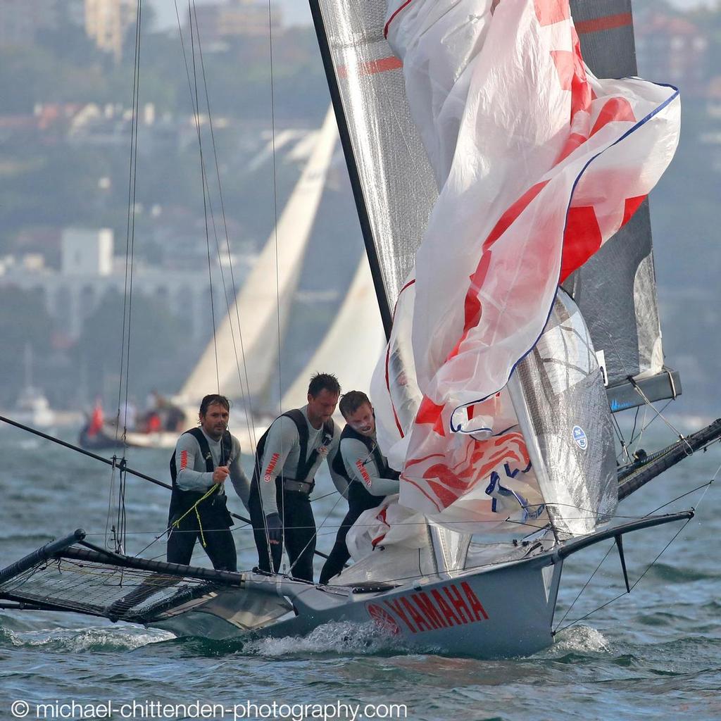 Yamaha on their only kite drop - Race 2 - JJ Giltinan Trophy © Michael Chittenden 