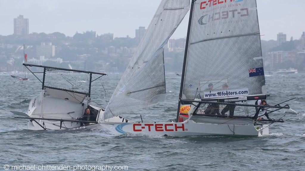 C-Tech negotiates the minefield at the bottom mark  - Race 2 - JJ Giltinan Trophy © Michael Chittenden 