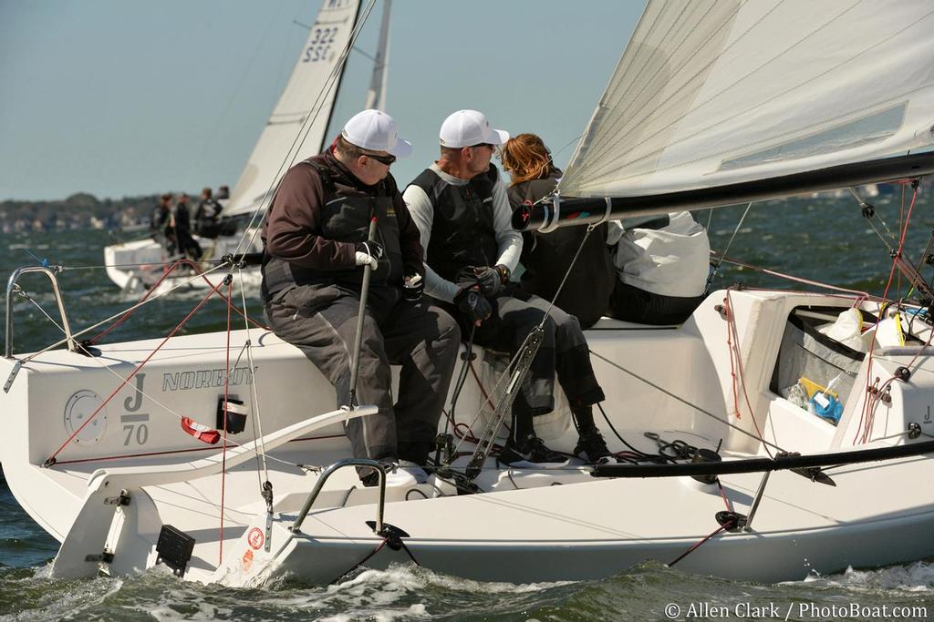 Leif and Laura Sigmond's Norboy out of Chicago Yacht Club. photo copyright Allen Clark http://www.photoboat.com taken at  and featuring the  class