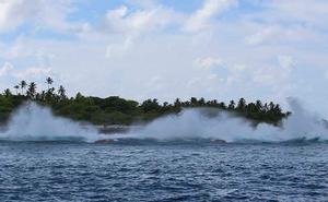 Waves crashing on reef photo copyright Annika Fredriksson taken at  and featuring the  class