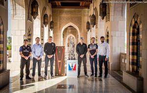 Trophy arrives in Oman - America's Cup 2017 photo copyright Jesus Renedo/LIoyd Images/Oman Sail taken at  and featuring the  class