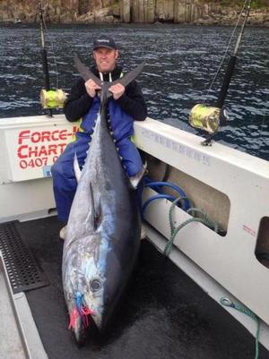 Brett Sharpe with an Eaglehawk Bluefin photo copyright Carl Hyland taken at  and featuring the  class