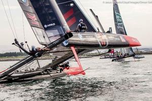 Practice race - Louis Vuitton America's Cup World Series Oman 2016. photo copyright Jesus Renedo/LIoyd Images/Oman Sail taken at  and featuring the  class