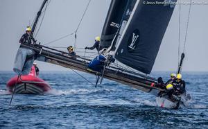 Practice race - Louis Vuitton America's Cup World Series Oman 2016. photo copyright Jesus Renedo/LIoyd Images/Oman Sail taken at  and featuring the  class