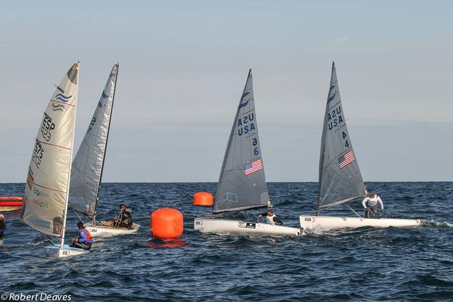 Zach Railey trails  - 2016 Finn Europeans - Barcelona - Day 5 © Robert Deaves/Finn Class http://www.finnclass.org