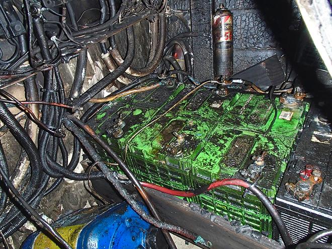 Those batteries! Being low meant they survived the fire… © Event Media