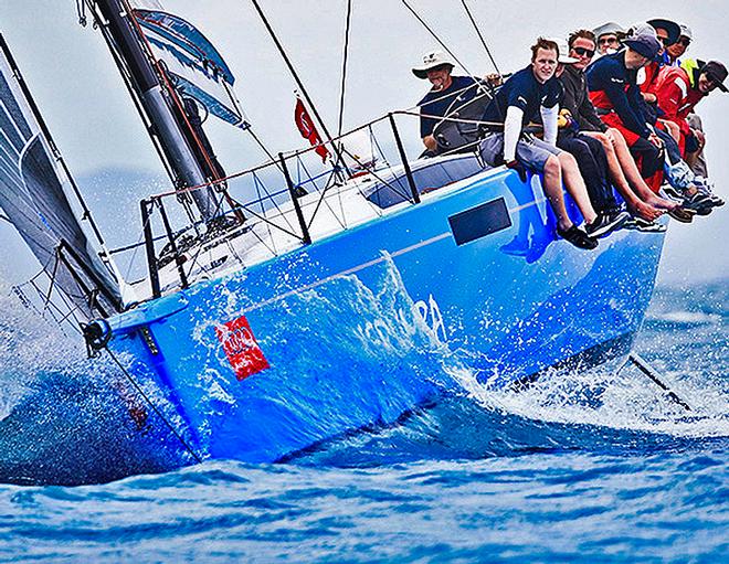 Kerumba in full racing mode. - Brisbane to Keppel Tropical Yacht Race © Saltwater Images