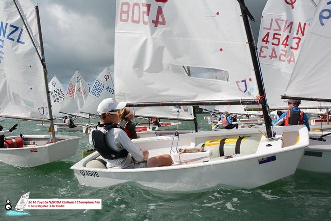 - Day 3, 2016 Toyota Optimist NZ Nationals, Kohimaramara Yacht Club © Lissa Reyden