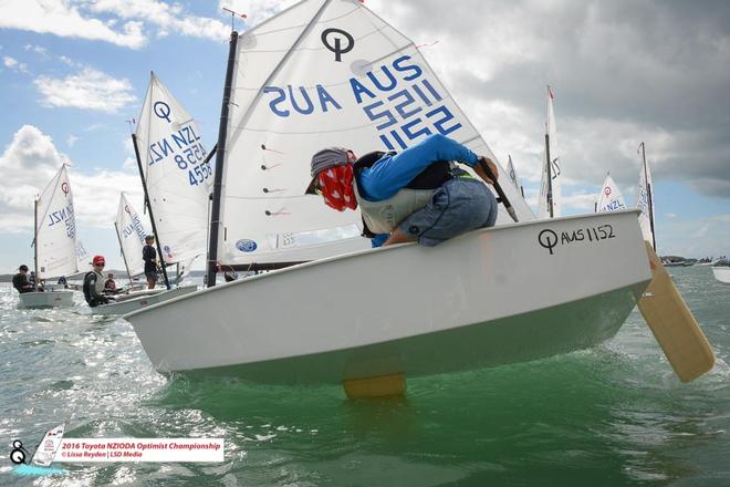 - Day 3, 2016 Toyota Optimist NZ Nationals, Kohimaramara Yacht Club © Lissa Reyden