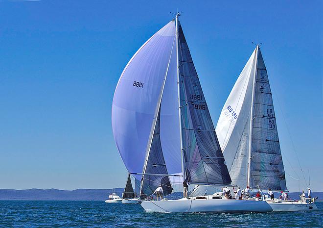 Spinnaker start – does not get a lot better than that! - Brisbane to Keppel Tropical Yacht Race © RQYS . http:www.rqys.com.au
