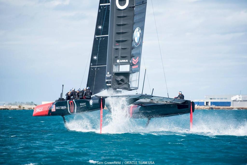  - Oracle Team USA - Capsize - Bermuda February 2016 © Sam Greenfield/Oracle Team USA http://www.oracleteamusa.com
