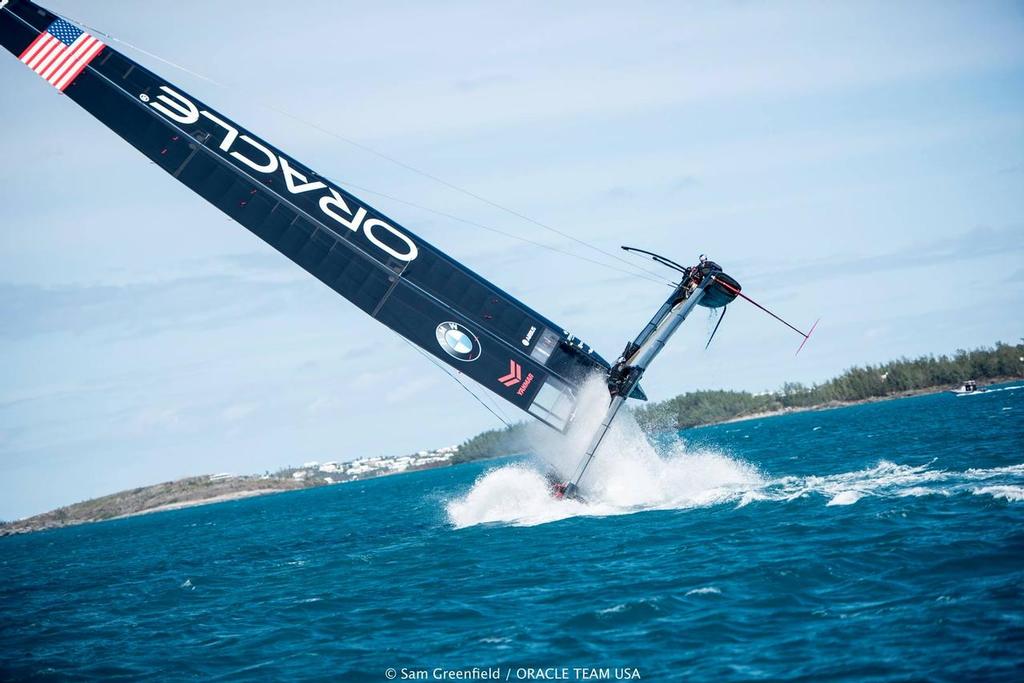  - Oracle Team USA - Capsize - Bermuda February 2016 © Sam Greenfield/Oracle Team USA http://www.oracleteamusa.com